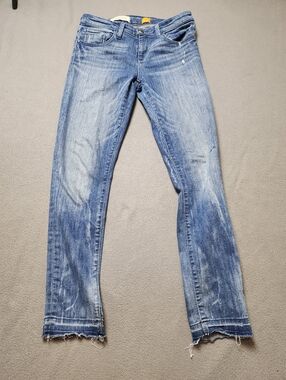PILCRO Raw Hem Ankle Jeans Size 29